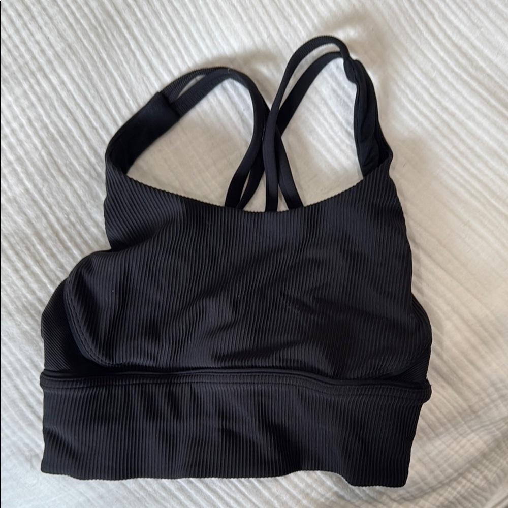 lululemon Black Ribbed Women's Bralette